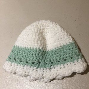 Hand Knit Baby Infant Hand Knit Hat